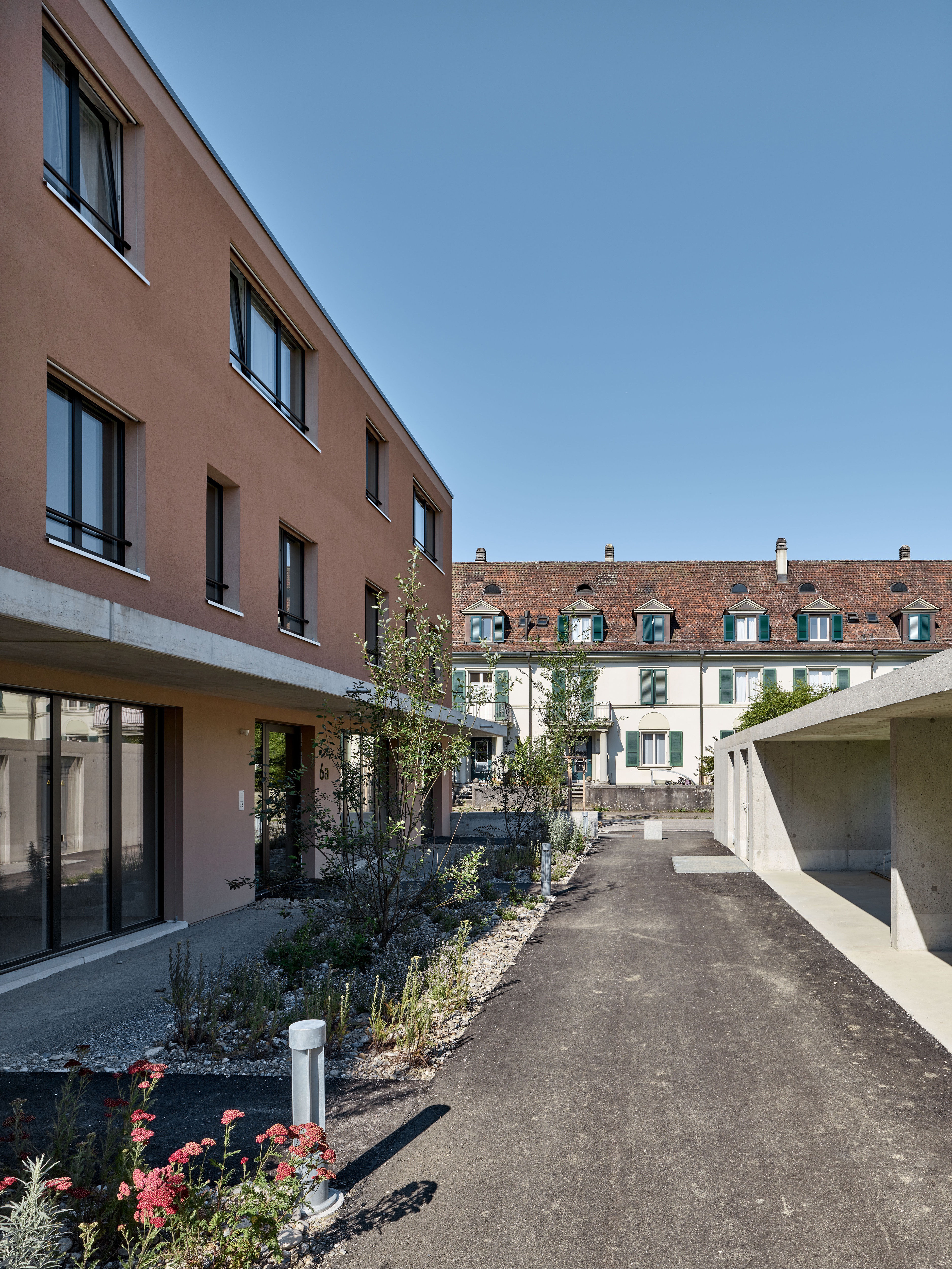 rollimarchini AG, Architekten Bern, Architektur, Wohnüberbauung Oberfeldpark, Gerlafingen, PTV, Allreal, Neubau, Wohnen, Dienstleistung